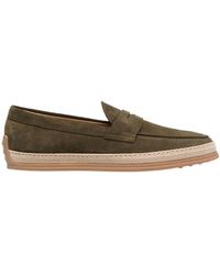 Tod's - Almond-Toe Slip-On Loafers - Lyst