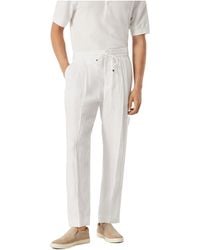 Brunello Cucinelli - Linen Trousers - Lyst
