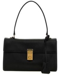 Prada - Soft Sound Medium Leather Shoulder Bag - Lyst