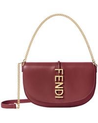 Fendi - Graphy Logo Lettering Chain-Linked Wallet - Lyst