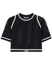 Palm Angels - Logo-Detail Cropped T-Shirt - Lyst