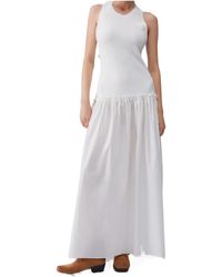 Liu Jo - Cut-Out Smock Maxi Dress - Lyst