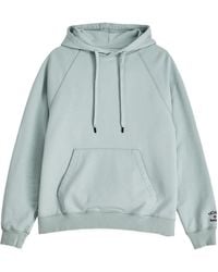 Barbour - X Noah Logo Embroidered Drawstring Hoodie - Lyst
