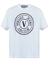 Versace Jeans Couture - Couture Logo Printed Crewneck T-Shirt - Lyst
