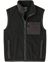 Patagonia - Synchilla Zip Front Fleece Vest - Lyst