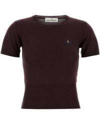 Vivienne Westwood - Bea Short-Sleeve Knitted Top - Lyst