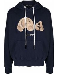 Palm Angels - Spray Bear-Motif Hoodie - Lyst