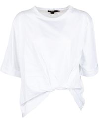 Seventy - Short-Slevee Knotted T-Shirt - Lyst
