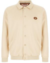 Valentino - Vlogo Signature Button-Up Bomber Jacket - Lyst