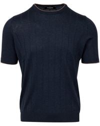 Gran Sasso - Short-Sleeve Knitted Pullover - Lyst