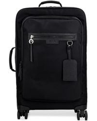 Longchamp - Leather-Trimmed Wheeled Trolley - Lyst