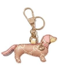 Gucci - Dog-Shaped Keyring - Lyst
