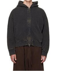 Entire studios - Oversized Zip-Up Hoodie - Lyst