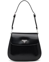 Prada - Cleo Logo Patch Shoulder Bag - Lyst