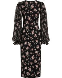 Dolce & Gabbana - Silk Dress - Lyst