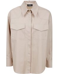 Dondup - Embroidered Oversized Shirt - Lyst