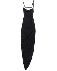 Jacquemus - Asymmetric Draped Midi Dress - Lyst