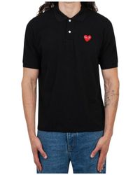 COMME DES GARÇONS PLAY - Lapel Polo Shirt - Lyst