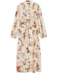 Weekend by Maxmara - Silk Crêpe De Chine Shirt Dress - Lyst