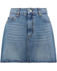 Ami Paris - Denim Mini Skirt - Lyst