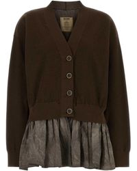 Uma Wang - Ruffle-Detail Cardigan - Lyst