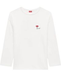 KENZO - Tulip Long Sleeves Relax T-Shirt - Lyst