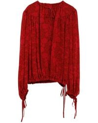Dries Van Noten - Round Neck Long Sleeve Top - Lyst