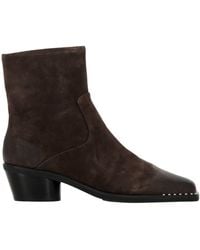 Ash - Chunky-Heeled Ankle Boots - Lyst