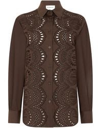 P.A.R.O.S.H. - P.A.R.O..H. Cannès Broderie Anglaise Shirt - Lyst