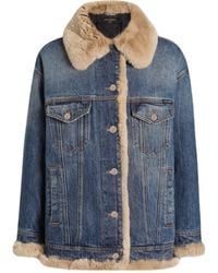 Dolce & Gabbana - Button-Up Denim Jacket - Lyst