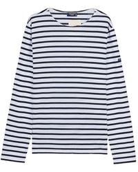Saint James - Guildo Striped Longsleeve Sailor Top - Lyst