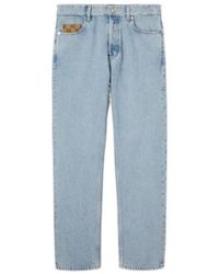 Gucci - Gg Insert Washed Denim Jeans - Lyst