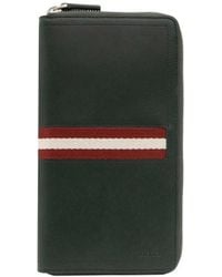 Bally - Logo Details Wallet - Lyst