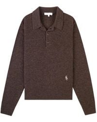 Sporty & Rich - Logo Cashmere Polo Shirt - Lyst