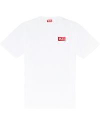 DIESEL - T-Boxt-Lab Jacquard Logo Patch T-Shirt - Lyst