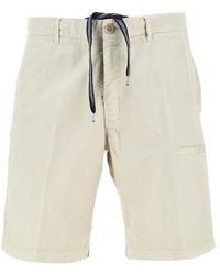 Aspesi - Lace-Up Detail Shorts - Lyst