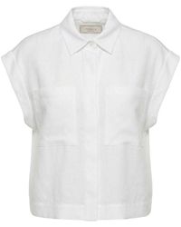 Peserico - Short-Sleeve Buttoned Shirt - Lyst