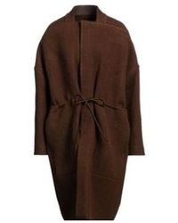 Rick Owens - Minimal Solid Long-Sleeve Coat - Lyst