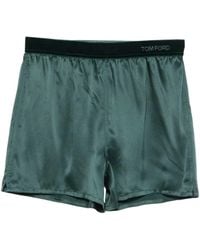 Tom Ford - Logo-Waistband Silk Pyjama Bottoms - Lyst