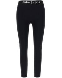 Palm Angels - Logo Waistband Stretched Leggings - Lyst