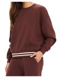 The Upside - Toluca Striped Hem Sweatshirt - Lyst
