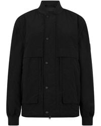 BOSS - Quilted Stand-Collar Jacket - Lyst
