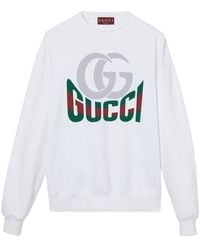 Gucci - Logo-Print Sweatshirt - Lyst