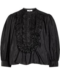 Chloé - Ruffled Shell Blouse - Lyst