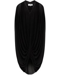MM6 by Maison Margiela - Draped Short-Sleeve Dress - Lyst