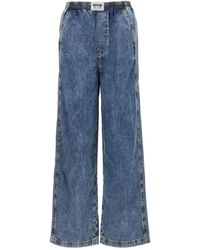 Moschino - Jeans High-Waist Wide-Leg Denim Jeans - Lyst
