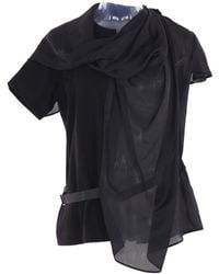 Sacai - Paneled Slide-Buckle T-Shirt - Lyst
