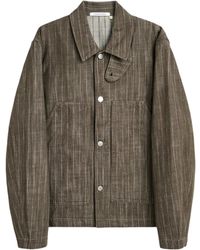sunflower - Striped Casual Jacket - Lyst