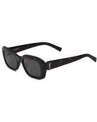 Saint Laurent - Eyewear Sl M130 Rectangular Frame Sunglasses - Lyst