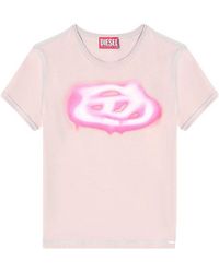 DIESEL - T-Uncuties-Long-S3 Printed T-Shirt - Lyst